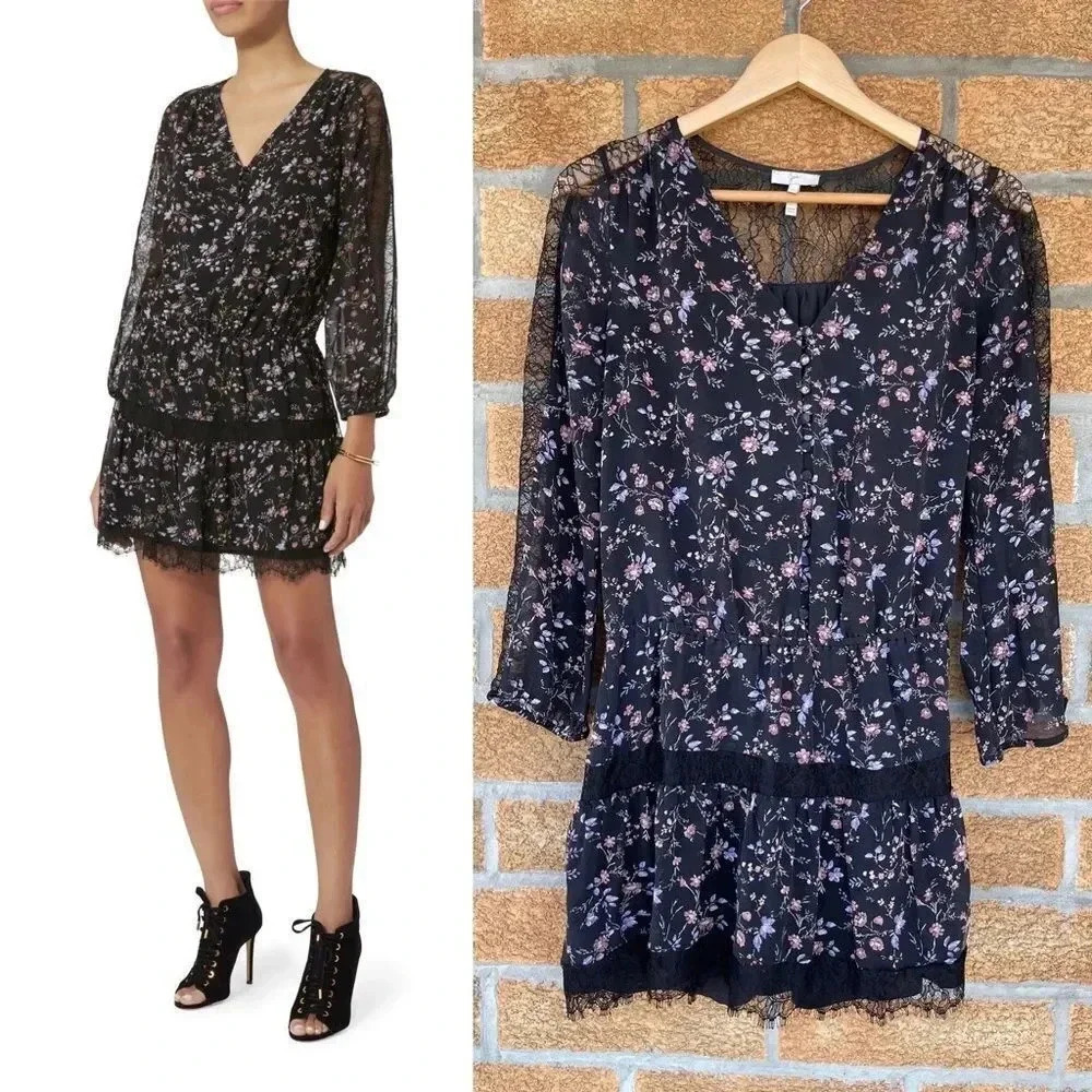 JOIE Auggie Floral Dress XS